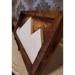 Handcrafted Rustic Reclaimed 3D Wood Mountain Art Wall/Slelf Leaner Home Decor